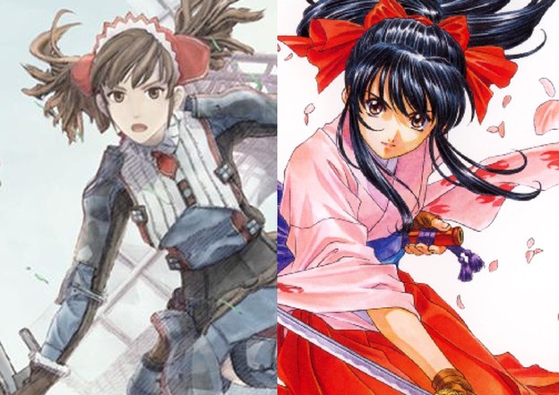 Alicia from Valkyria Chronicles & Sakura Shinguji from Sakura Wars.